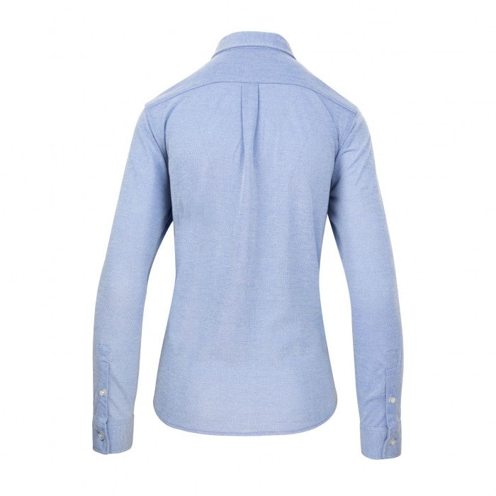 Button Up Shirt Womens Heather Blue