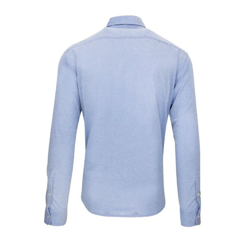 Button Up Shirt Mens Heather Blue