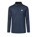 Moxie Taps 2025 Long Sleeve Crest Polo Navy